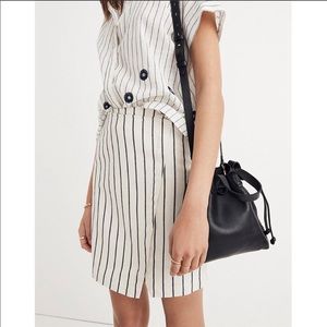 Madewell Wrap Mini Skirt in Stripe